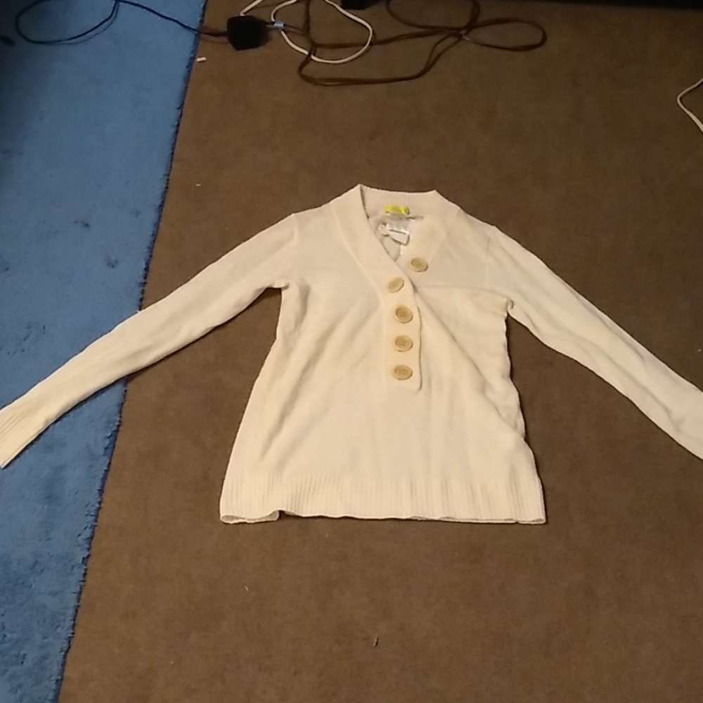 NWT J. Crew Divina White Cashmere Heirloom